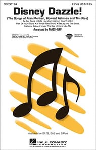 Disney Dazzle Two-Part choral sheet music cover Thumbnail